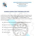 Asamblea General Fin de Temporada 2022-2023
